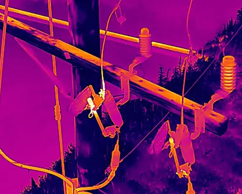 Thermal Drone Inspection of Overhead power and transmission lines